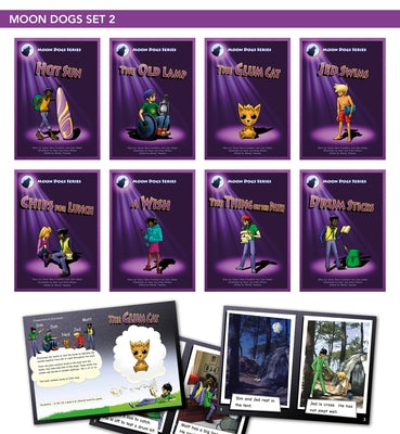 Phonic Books Moon Dogs Set 2: Decodable Books for Older Readers (CVC Level, Consonant Blends and Consonant Teams)