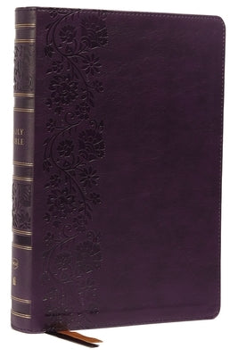 Nkjv, Single-Column Wide-Margin Reference Bible, Leathersoft, Purple, Red Letter, Comfort Print: Holy Bible, New King James Version