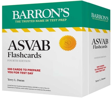 ASVAB Flashcards, Fourth Edition: Up-To-Date Practice + Sorting Ring for Custom Review