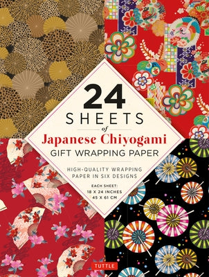 Chiyogami Patterns Gift Wrapping Paper - 24 Sheets: High-Quality 18 X 24 (45 X 61 CM) Wrapping Paper