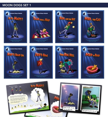 Phonic Books Moon Dogs Set 1: Decodable Books for Older Readers (Alphabet at CVC Level)