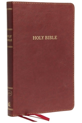 KJV, Thinline Bible, Standard Print, Imitation Leather, Burgundy, Red Letter Edition