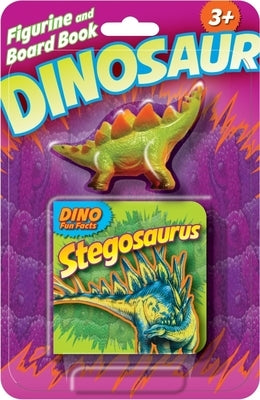 Dinosaur Figurine and Board Book Stegosaurus