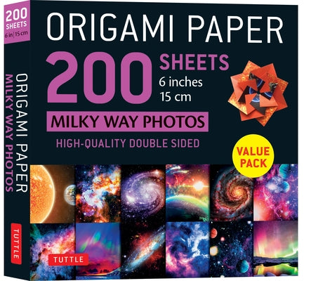 Origami Paper 200 Sheets Milky Way Photos 6 (15 CM): Tuttle Origami Paper: High-Quality Double Sided Origami Sheets Printed with 12 Different Photogra