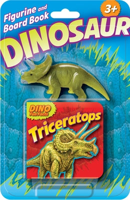Triceratops Figurine and Board Book