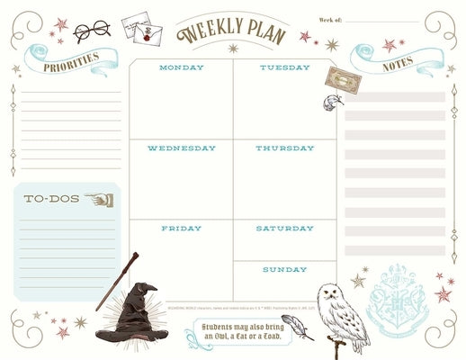 Harry Potter: Weekly Planner Notepad: (Harry Potter School Planner, Harry Potter Gift, Harry Potter Stationery, Undated Planner)