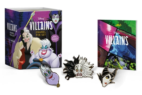 Disney Villains Enamel Pin Set [With Book(s)]